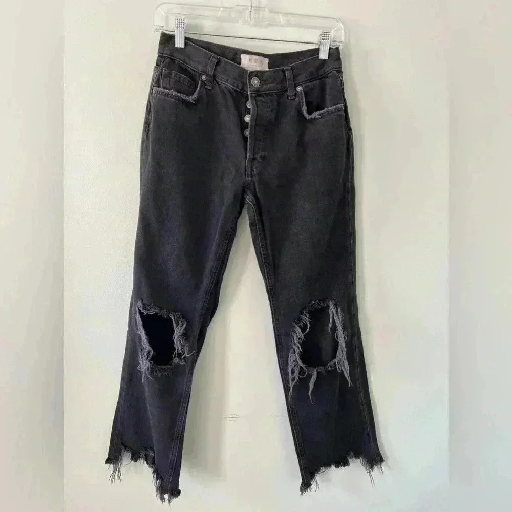 Free people black jeans size 25